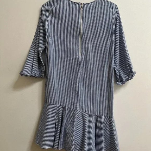 Zara Striped Asymmetrical Dress XS - Picture 8 of 8